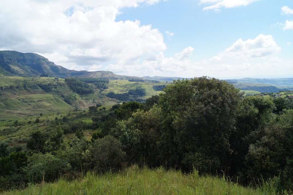 Uitzicht tijdens hike in de drakensbergen.